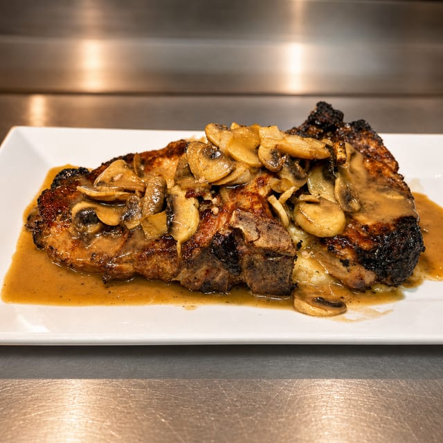 Nonno Gianni’s Pork Chops Pizzaiola $34.50.