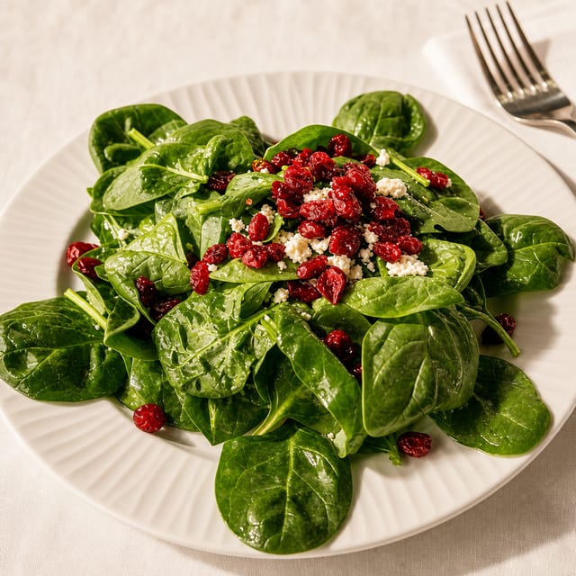 Spinach & Cranberry Salad Large.
